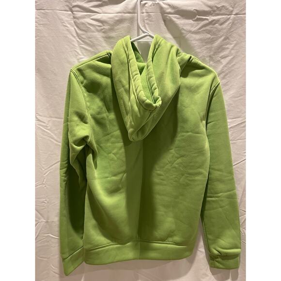 Smile Face Hoodie for Men Women, lime green , size small, casual, cozy - Picture 4 of 7